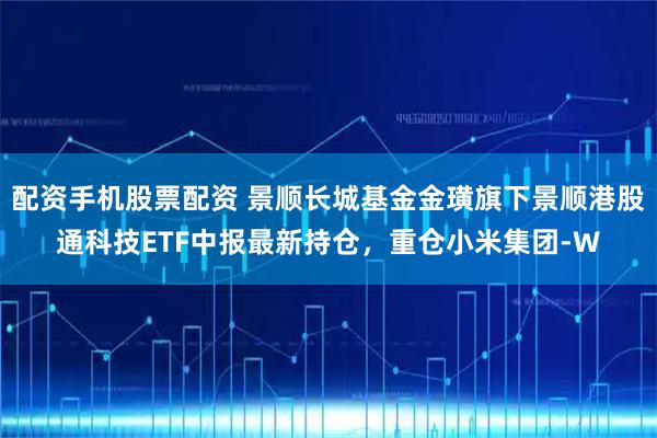 配资手机股票配资 景顺长城基金金璜旗下景顺港股通科技ETF中报最新持仓，重仓小米集团-W